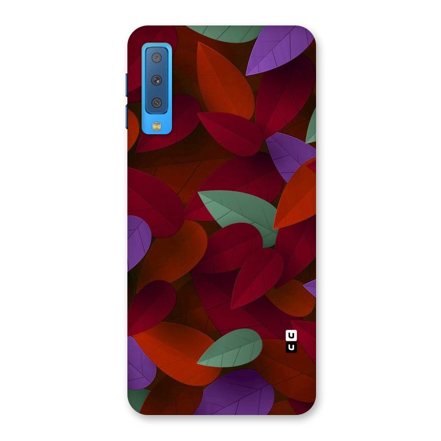 Aesthetic Colorful Leaves Back Case for Galaxy A7 (2018)