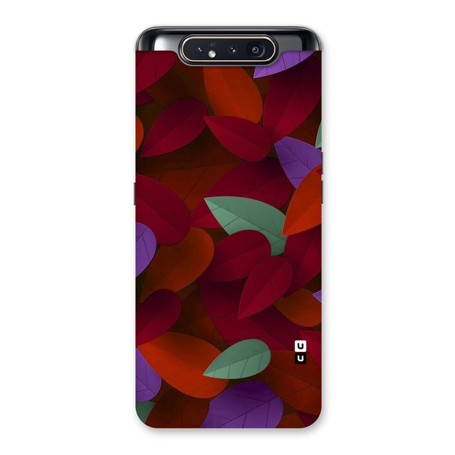 Aesthetic Colorful Leaves Back Case for Galaxy A80