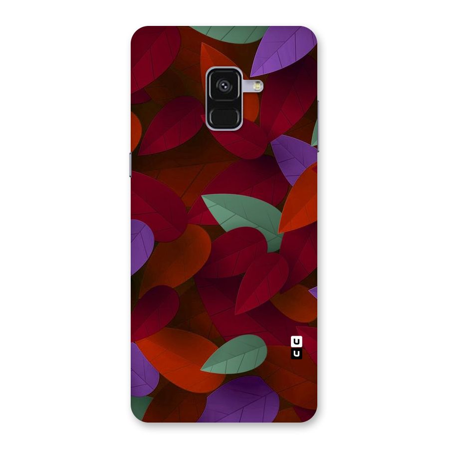 Aesthetic Colorful Leaves Back Case for Galaxy A8 Plus
