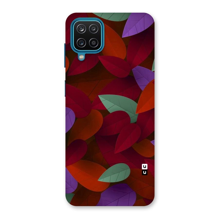 Aesthetic Colorful Leaves Back Case for Galaxy F12