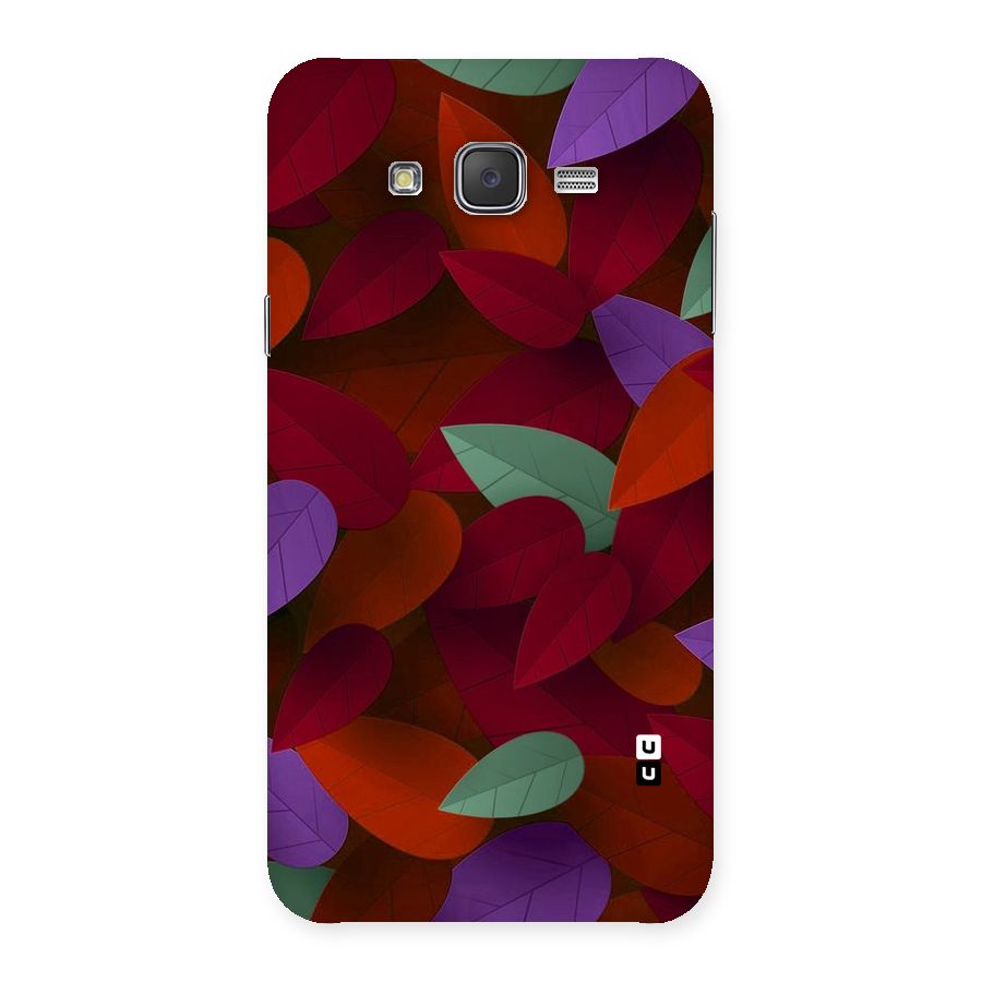Aesthetic Colorful Leaves Back Case for Galaxy J7