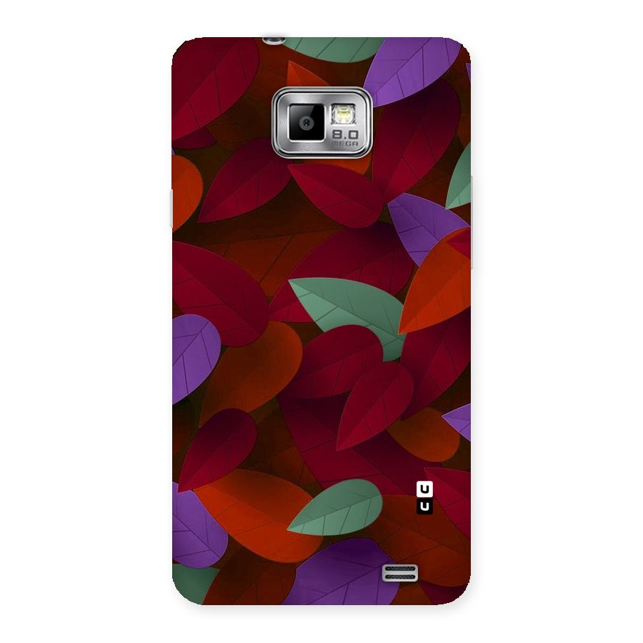 Aesthetic Colorful Leaves Back Case for Galaxy S2