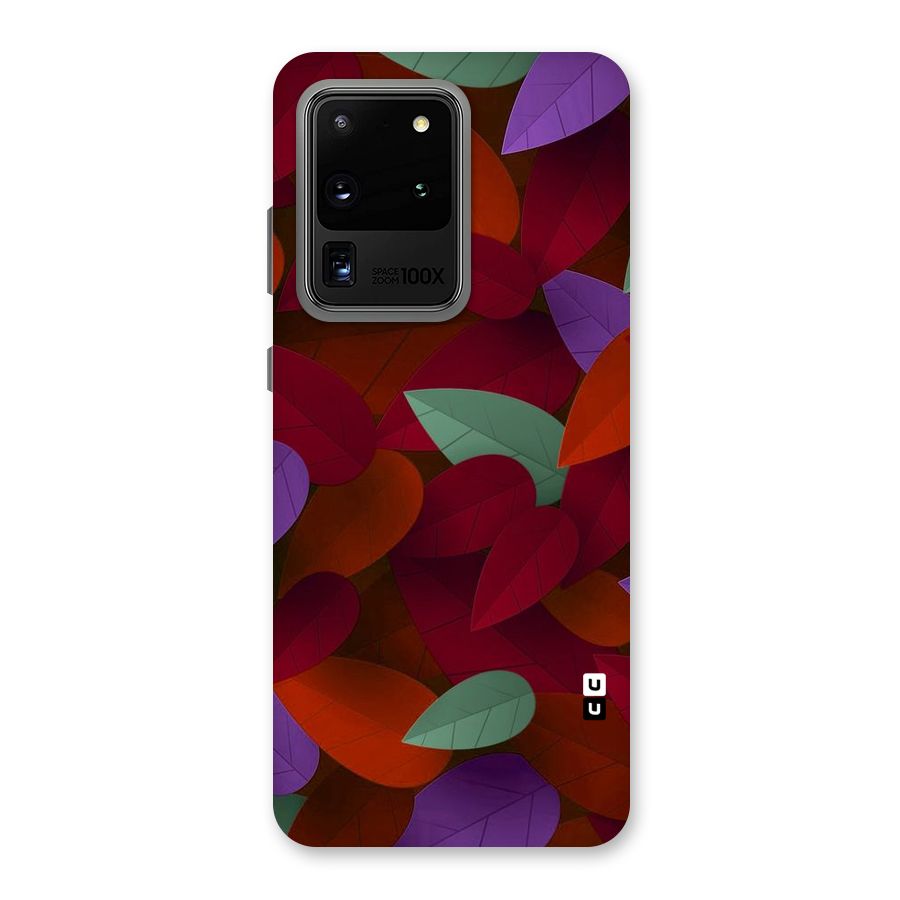 Aesthetic Colorful Leaves Back Case for Galaxy S20 Ultra
