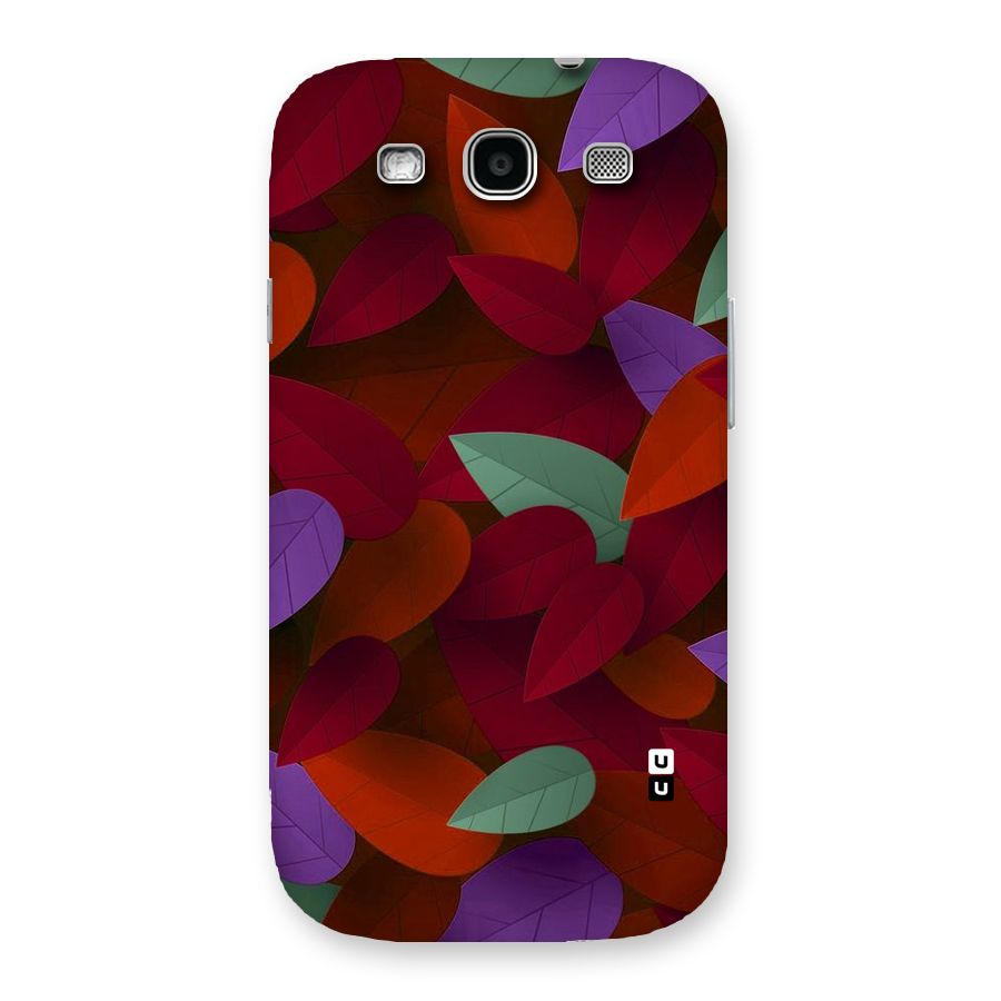 Aesthetic Colorful Leaves Back Case for Galaxy S3
