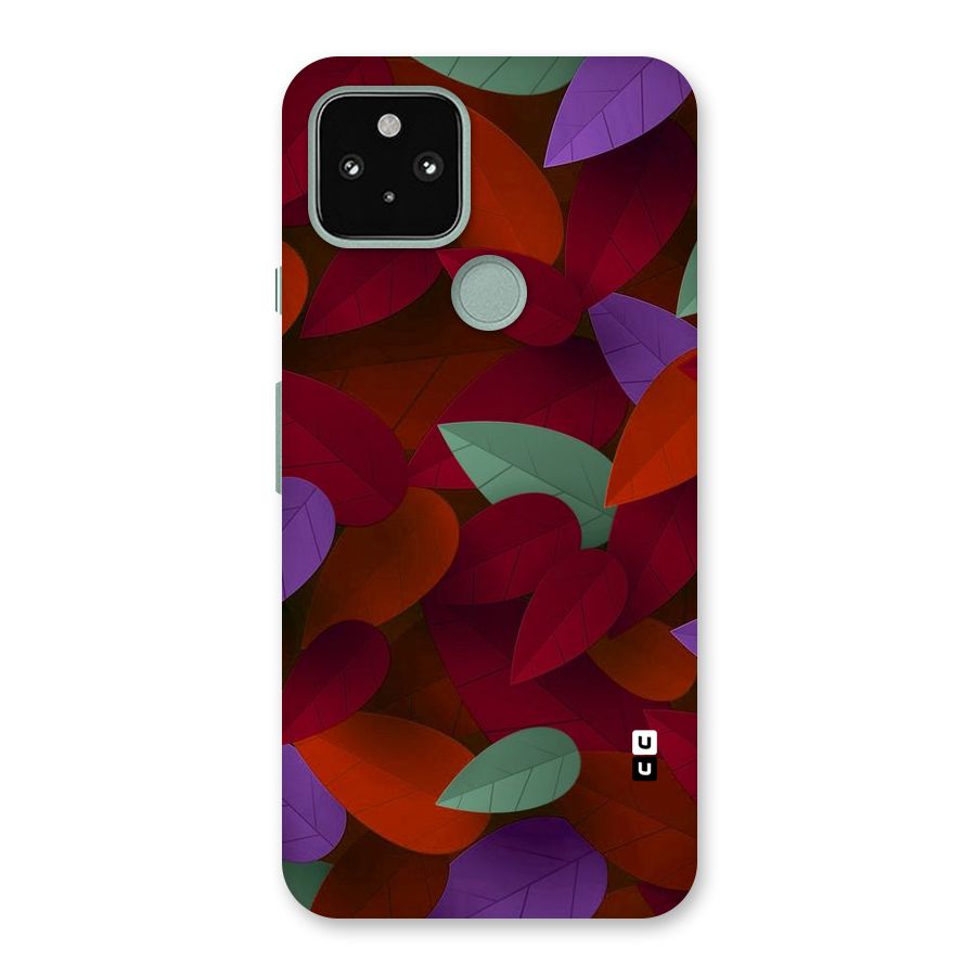 Aesthetic Colorful Leaves Back Case for Google Pixel 5