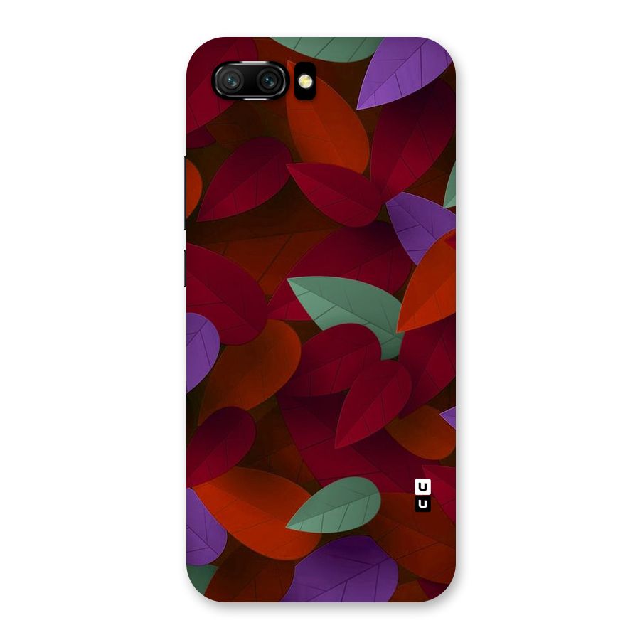 Aesthetic Colorful Leaves Back Case for Honor 10