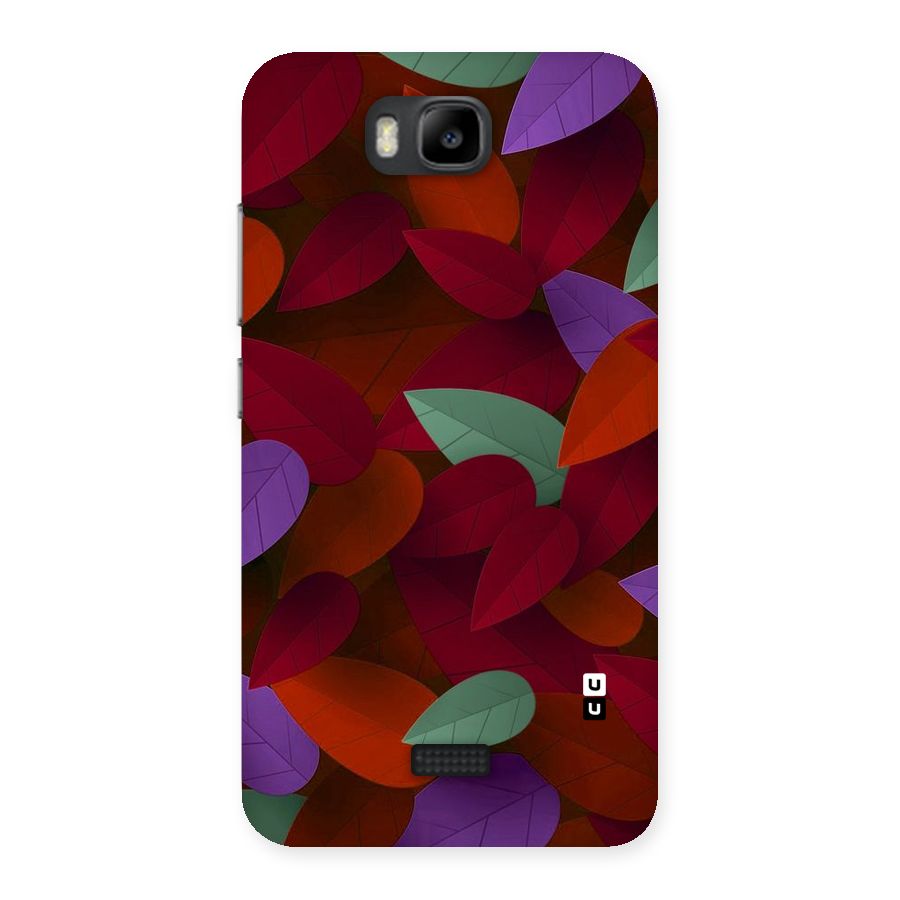 Aesthetic Colorful Leaves Back Case for Honor Bee