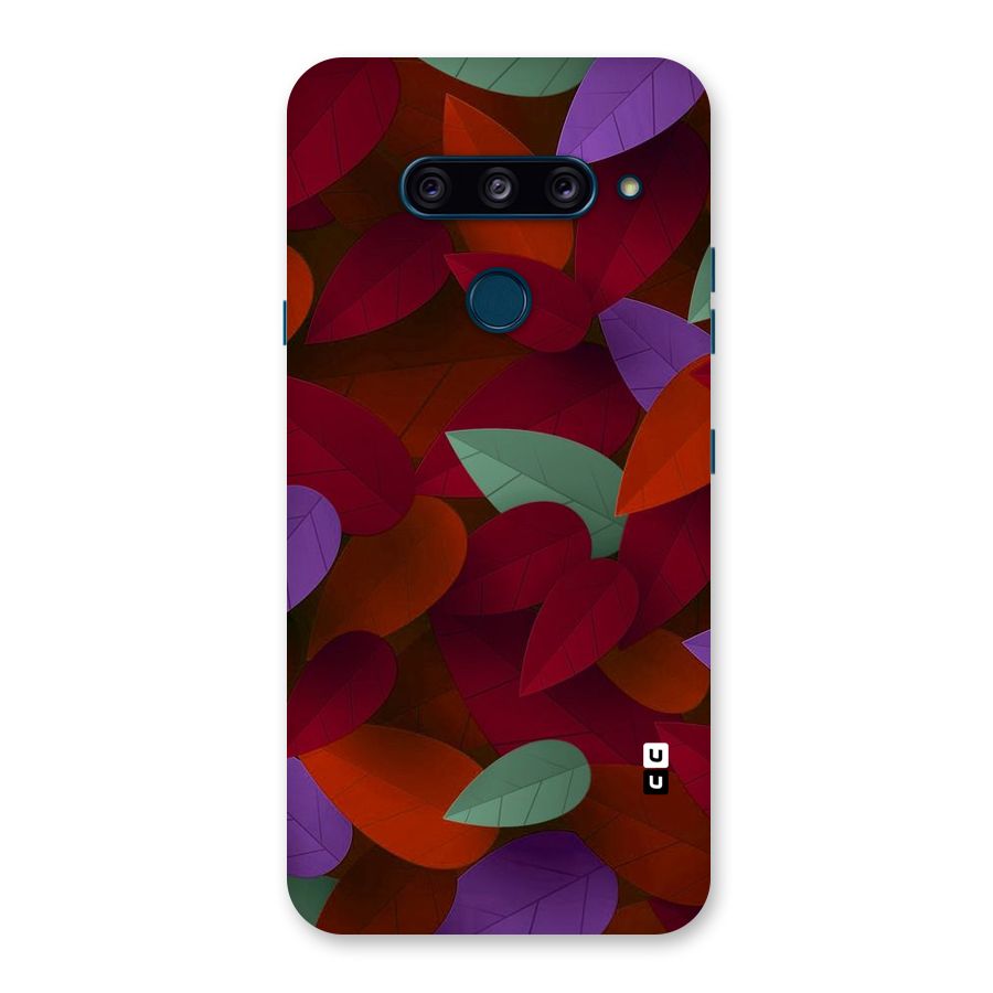 Aesthetic Colorful Leaves Back Case for LG  V40 ThinQ