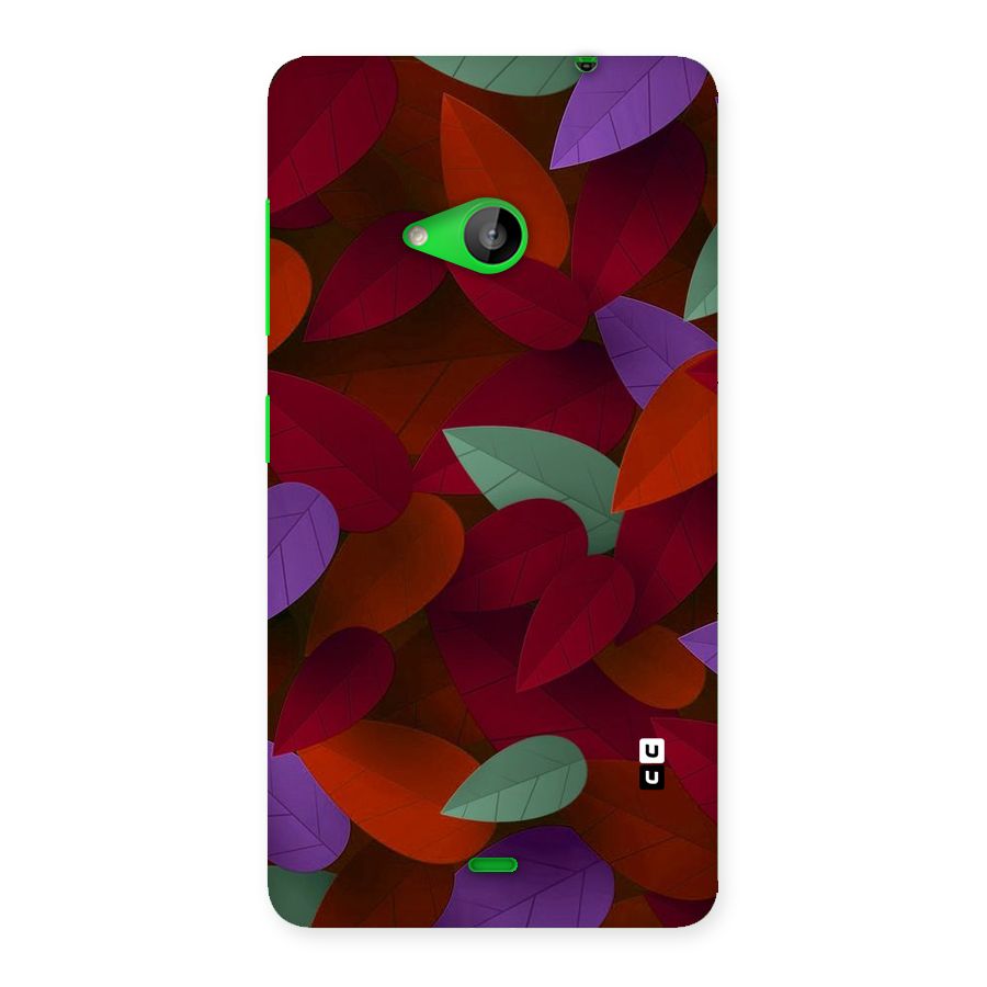 Aesthetic Colorful Leaves Back Case for Lumia 535
