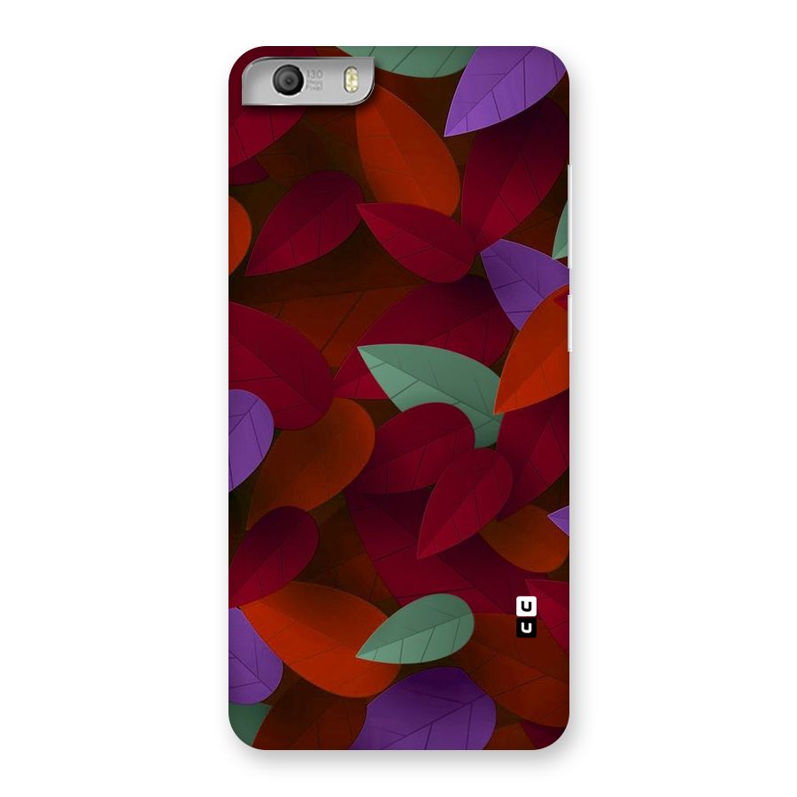 Aesthetic Colorful Leaves Back Case for Micromax Canvas Knight 2