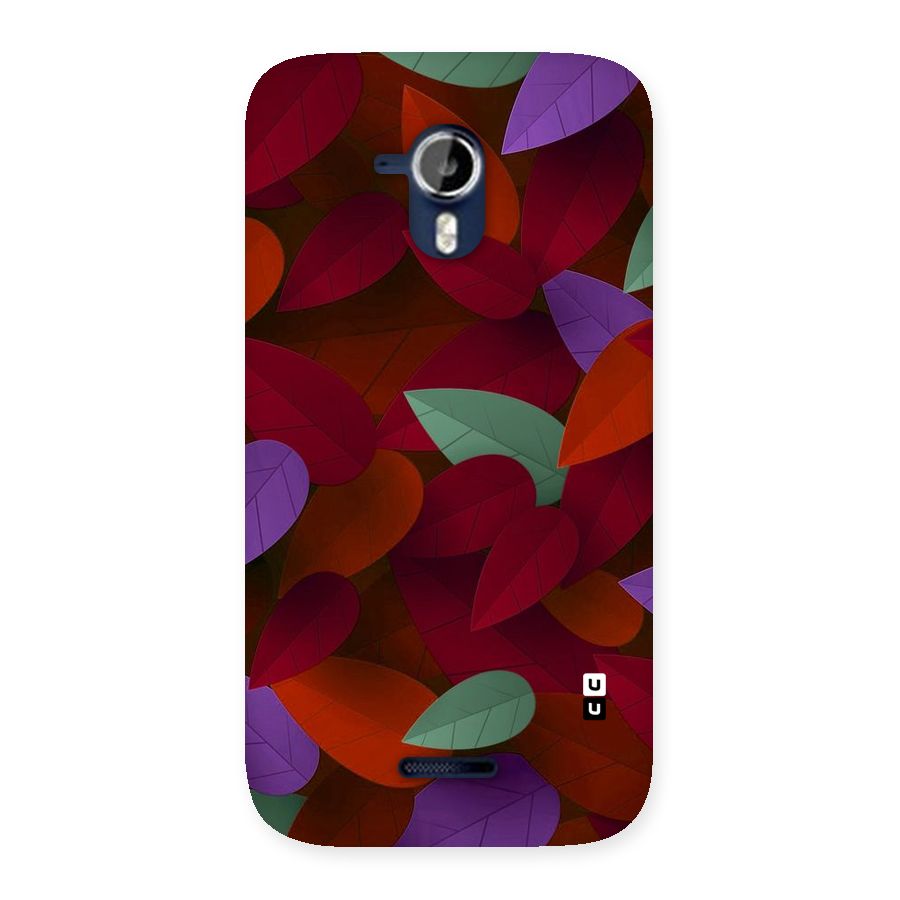 Aesthetic Colorful Leaves Back Case for Micromax Canvas Magnus A117