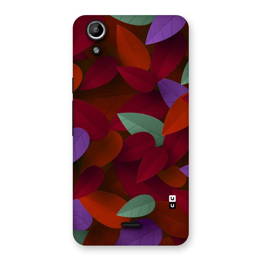 Aesthetic Colorful Leaves Back Case for Micromax Canvas Selfie Lens Q345