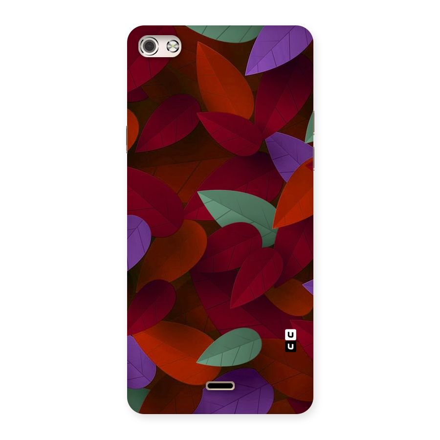Aesthetic Colorful Leaves Back Case for Micromax Canvas Silver 5
