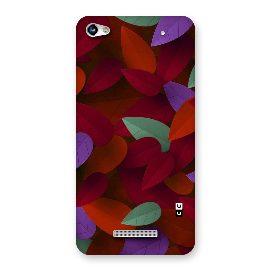 Aesthetic Colorful Leaves Back Case for Micromax Hue 2