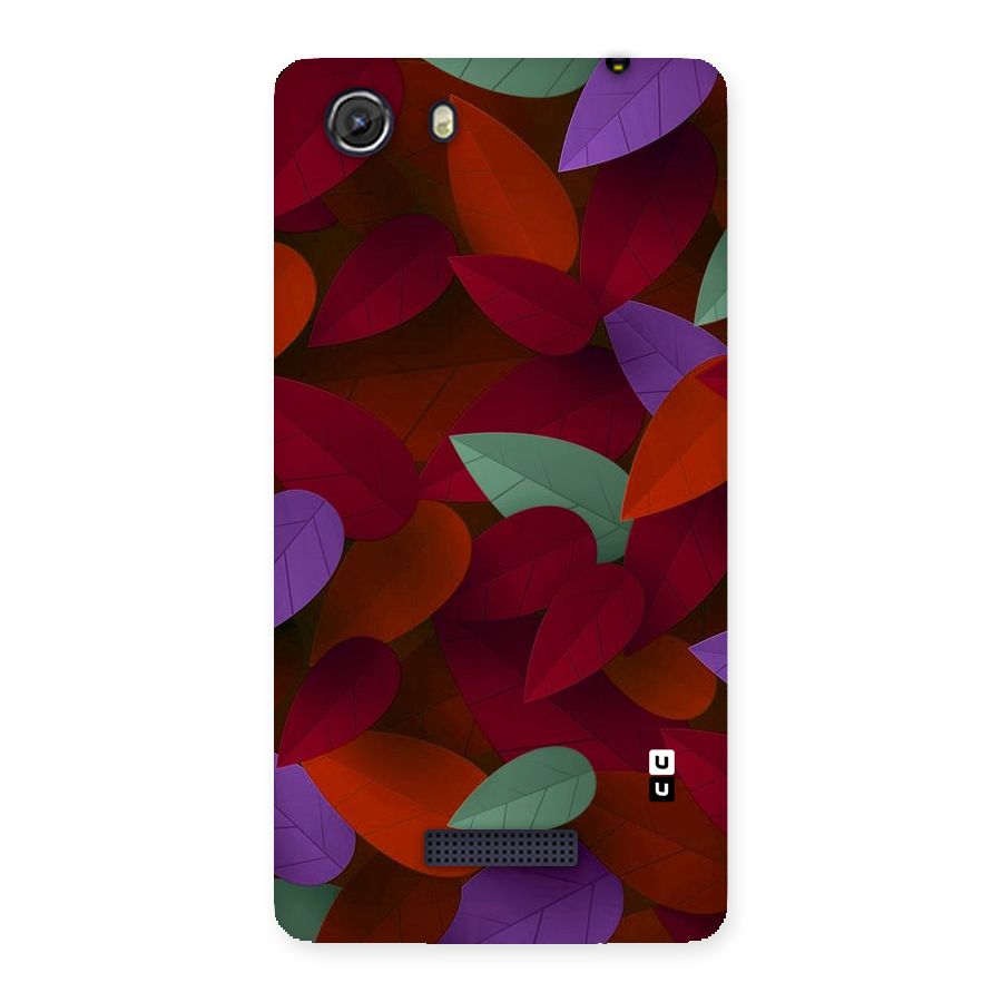 Aesthetic Colorful Leaves Back Case for Micromax Unite 3