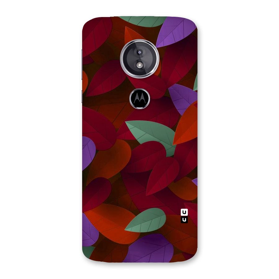 Aesthetic Colorful Leaves Back Case for Moto E5