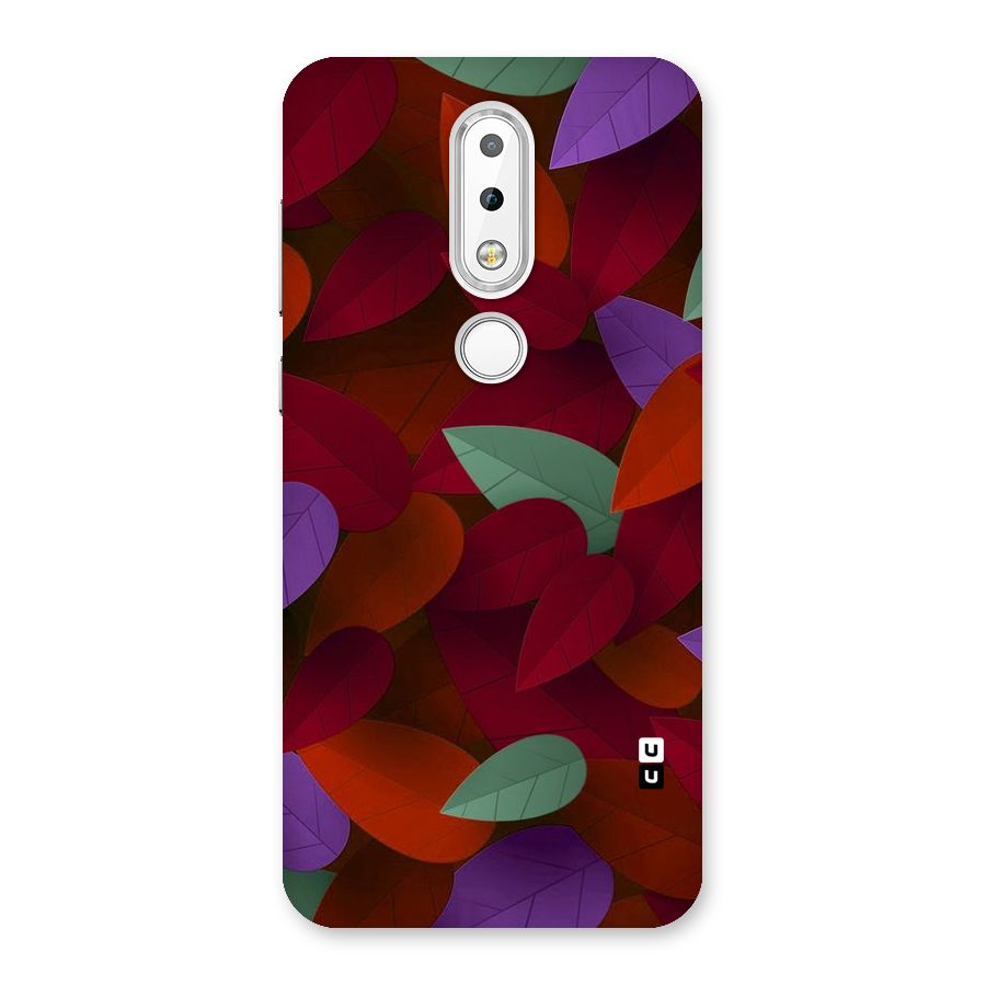Aesthetic Colorful Leaves Back Case for Nokia 6.1 Plus