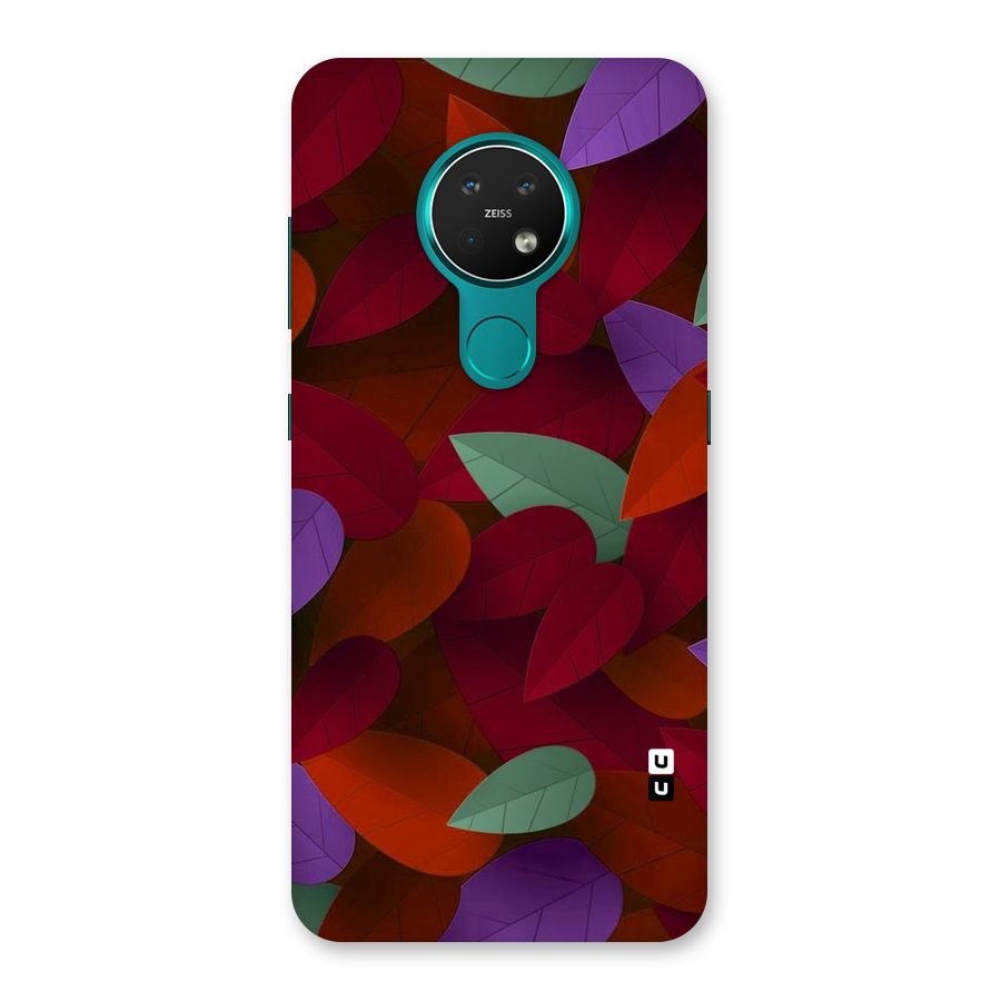 Aesthetic Colorful Leaves Back Case for Nokia 7.2