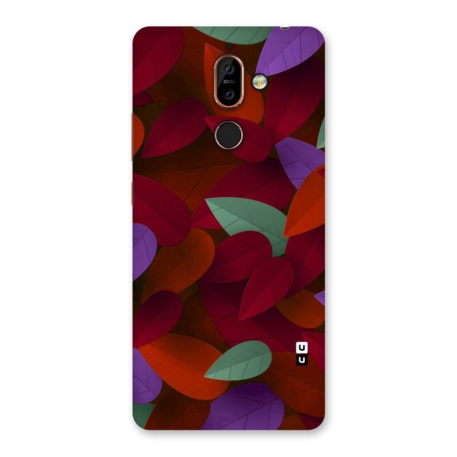 Aesthetic Colorful Leaves Back Case for Nokia 7 Plus