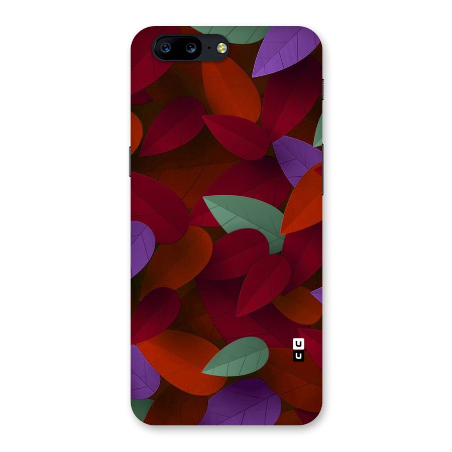 Aesthetic Colorful Leaves Back Case for OnePlus 5