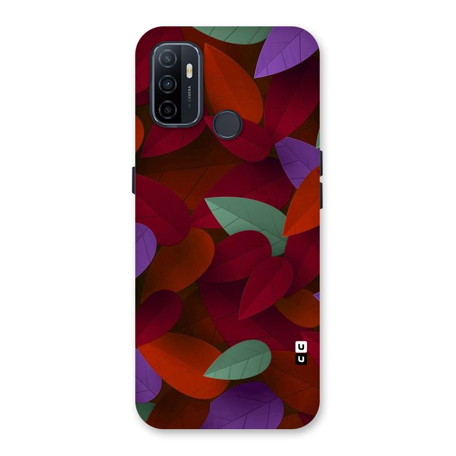 Aesthetic Colorful Leaves Back Case for Oppo A32