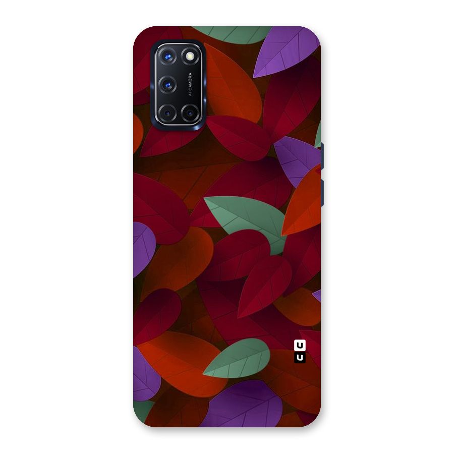 Aesthetic Colorful Leaves Back Case for Oppo A52