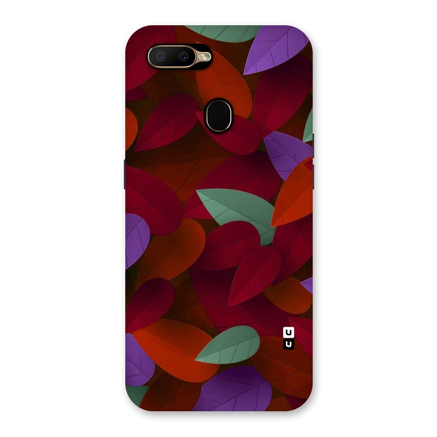 Aesthetic Colorful Leaves Back Case for Oppo A5s