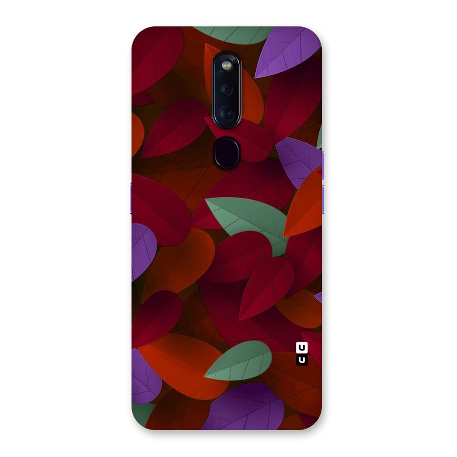 Aesthetic Colorful Leaves Back Case for Oppo F11 Pro