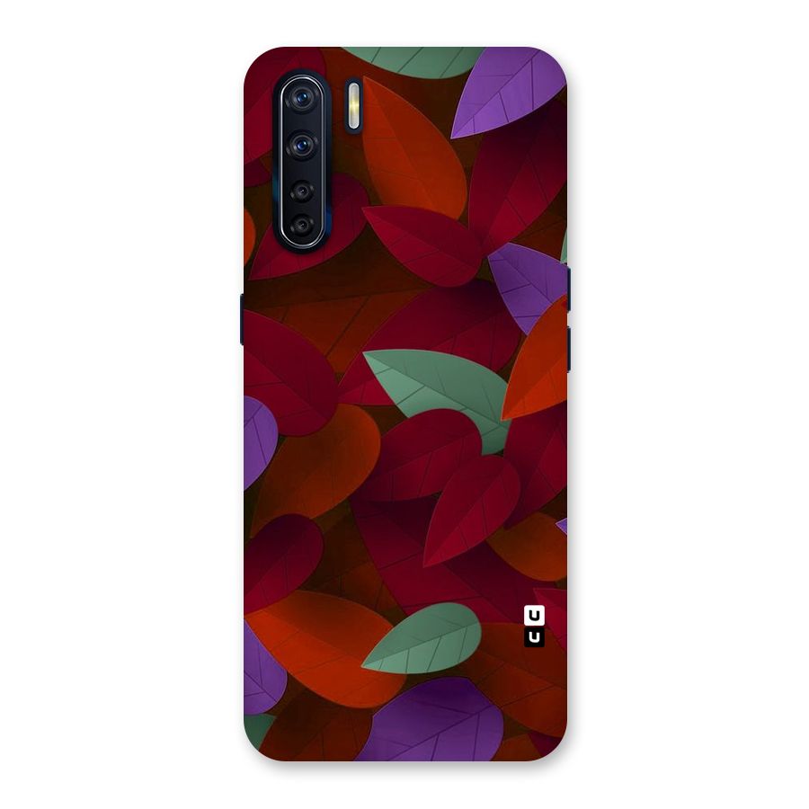Aesthetic Colorful Leaves Back Case for Oppo F15