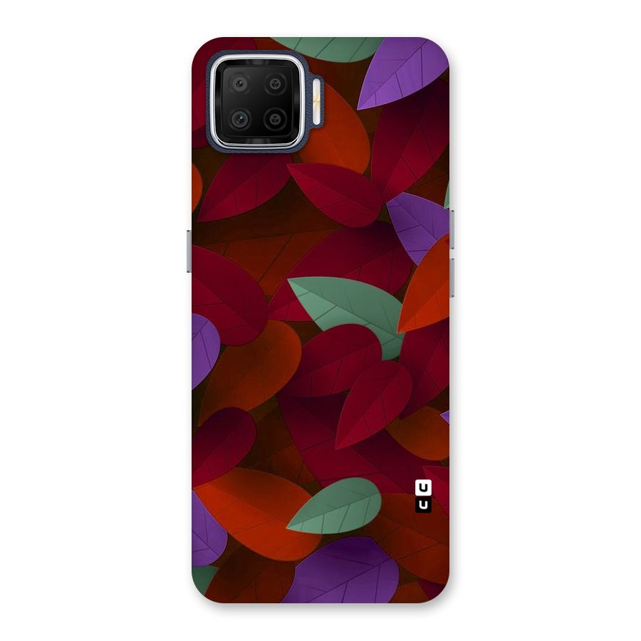 Aesthetic Colorful Leaves Back Case for Oppo F17