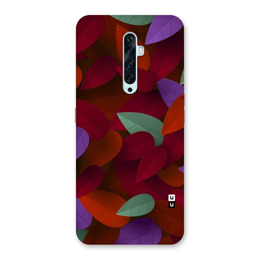 Aesthetic Colorful Leaves Back Case for Oppo Reno2 F