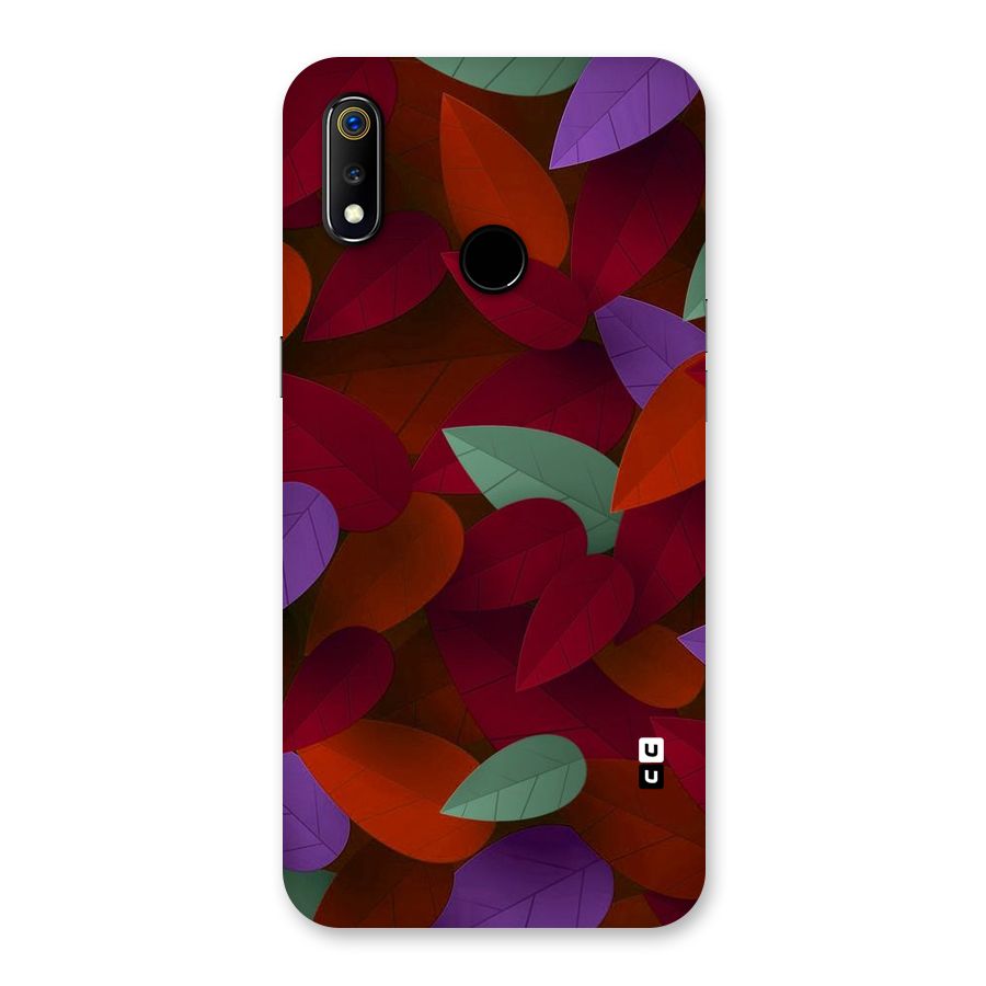 Aesthetic Colorful Leaves Back Case for Realme 3