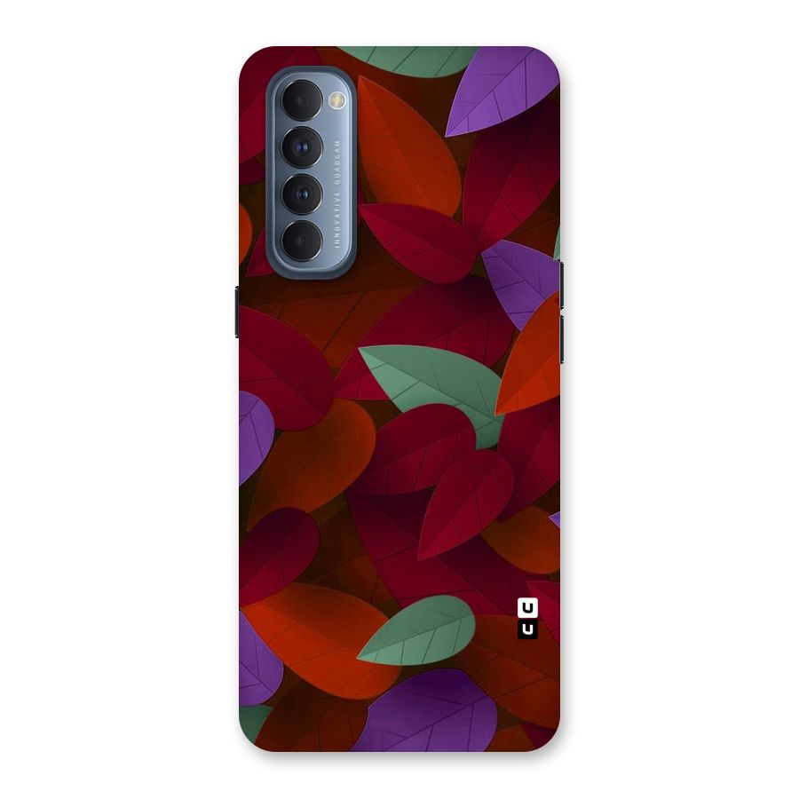 Aesthetic Colorful Leaves Back Case for Reno4 Pro