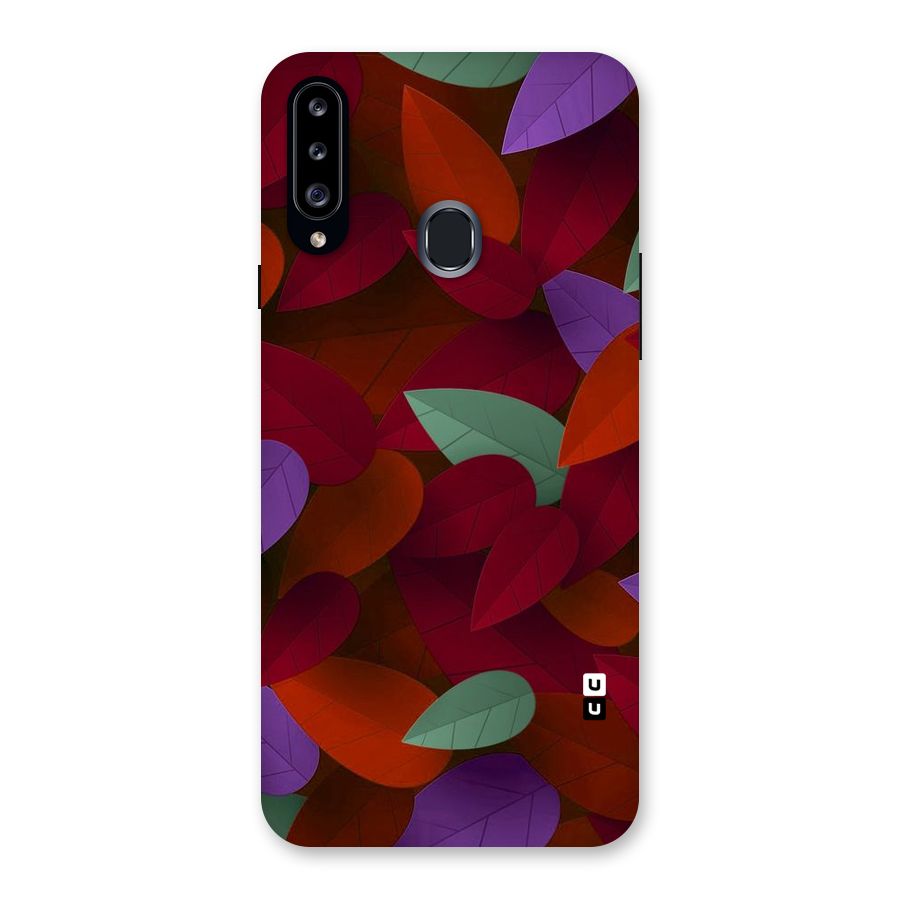 Aesthetic Colorful Leaves Back Case for Samsung Galaxy A20s