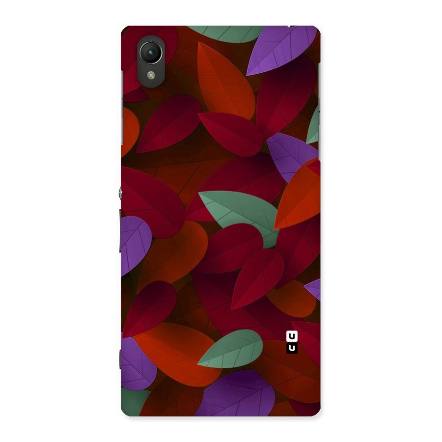Aesthetic Colorful Leaves Back Case for Sony Xperia Z1