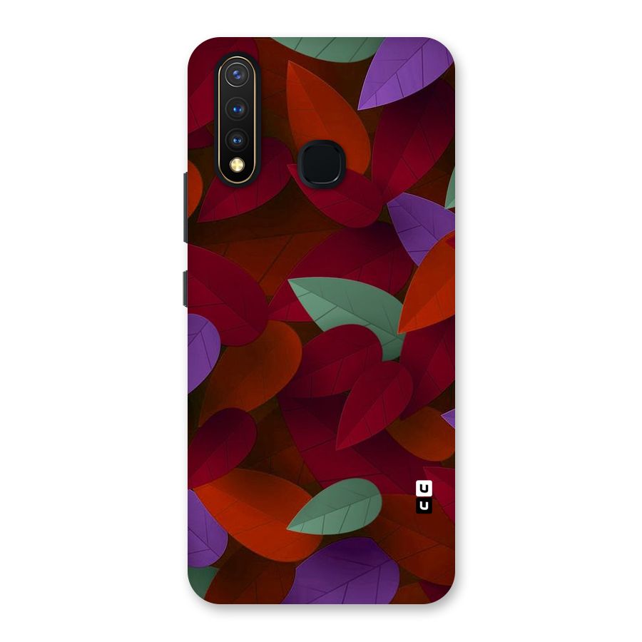 Aesthetic Colorful Leaves Back Case for Vivo U20