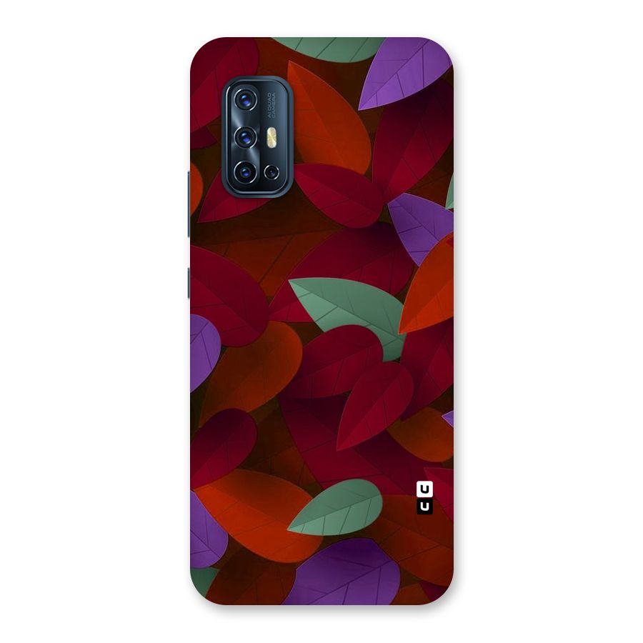 Aesthetic Colorful Leaves Back Case for Vivo V17