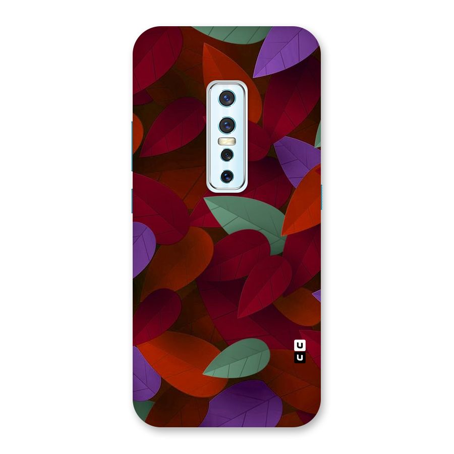 Aesthetic Colorful Leaves Back Case for Vivo V17 Pro