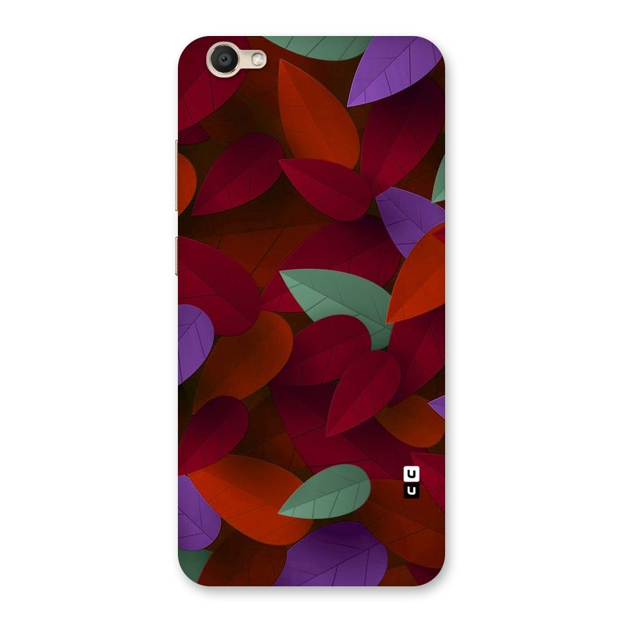 Aesthetic Colorful Leaves Back Case for Vivo V5