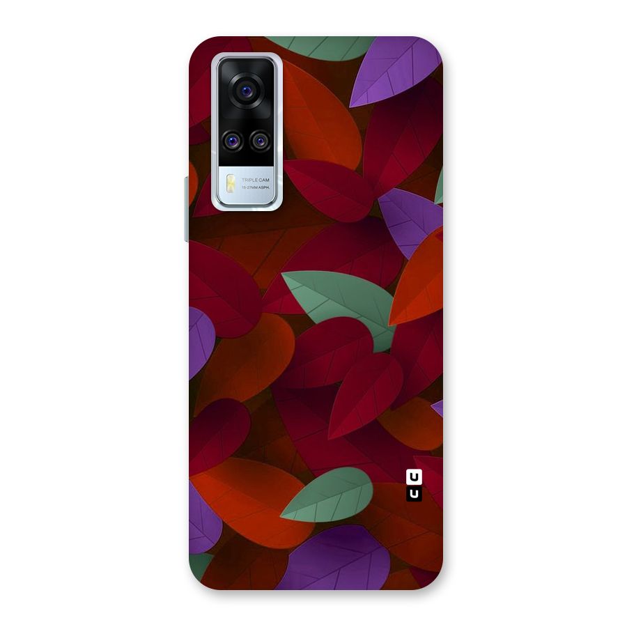 Aesthetic Colorful Leaves Back Case for Vivo Y31