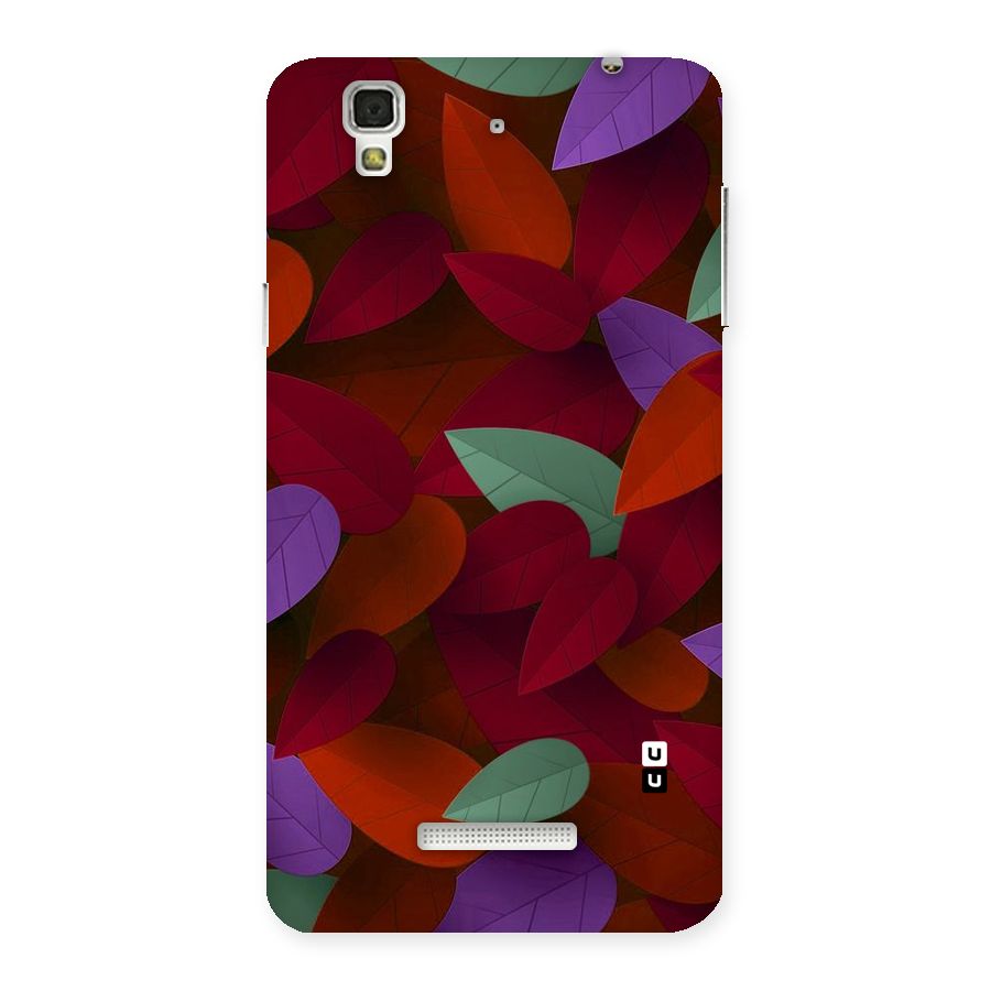 Aesthetic Colorful Leaves Back Case for Yu Yureka