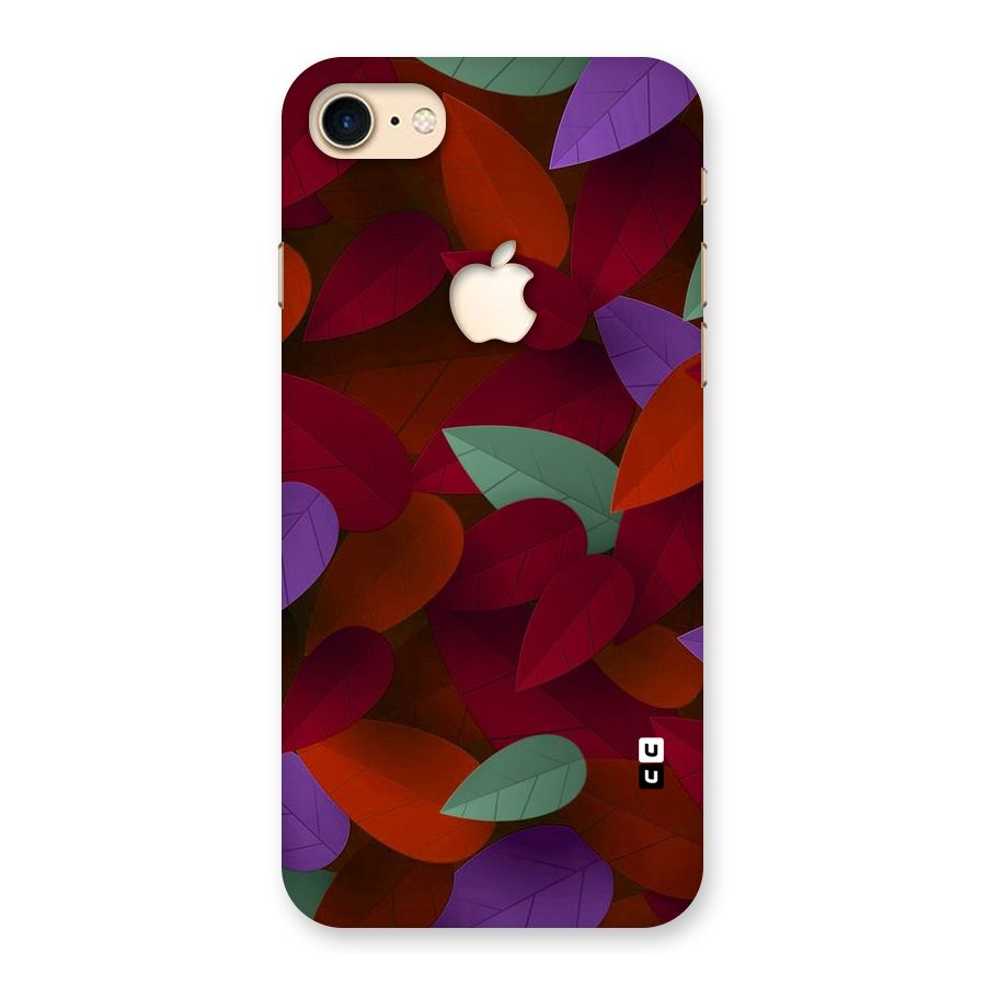 Aesthetic Colorful Leaves Back Case for iPhone 7 Apple Cut