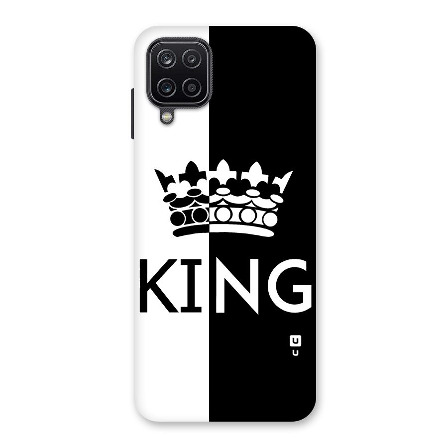 Aesthetic Crown King Back Case for Galaxy A12