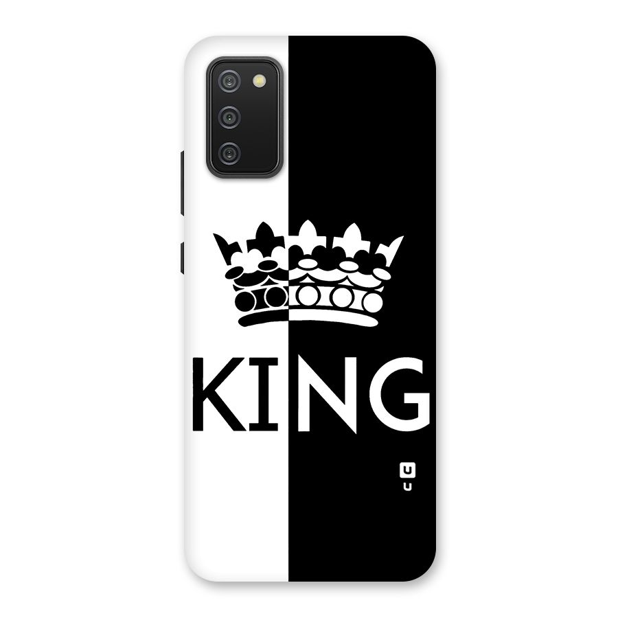 Aesthetic Crown King Back Case for Galaxy F02s