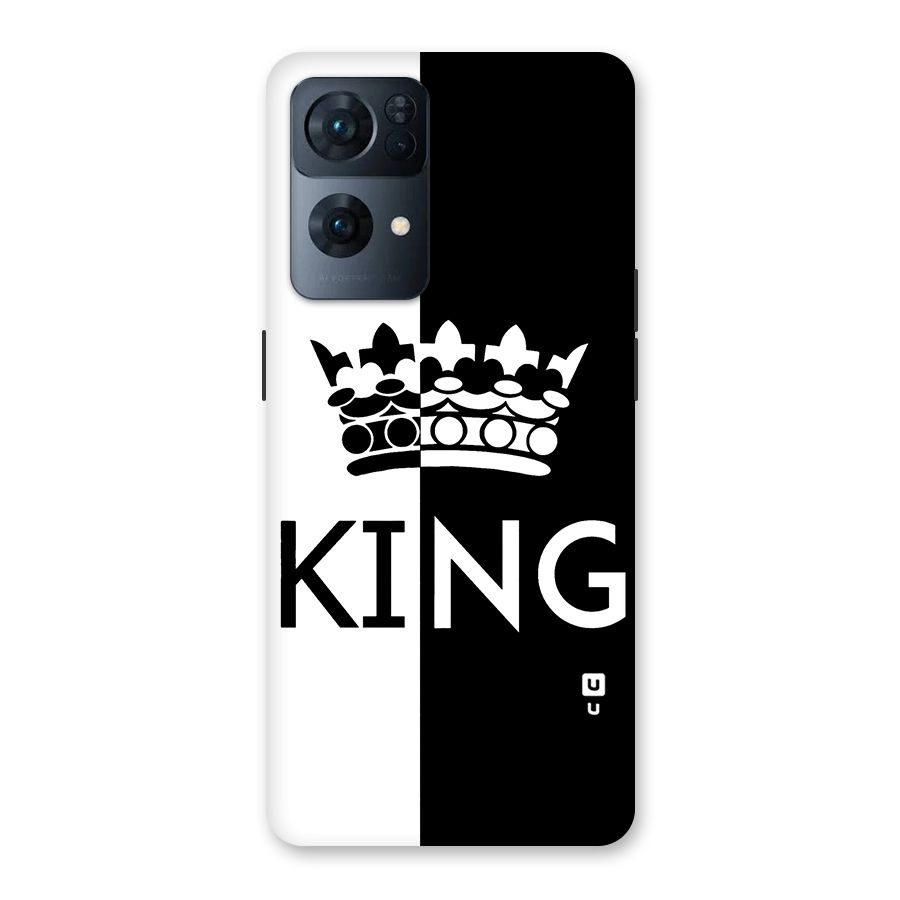 Aesthetic Crown King Back Case for Oppo Reno7 Pro 5G