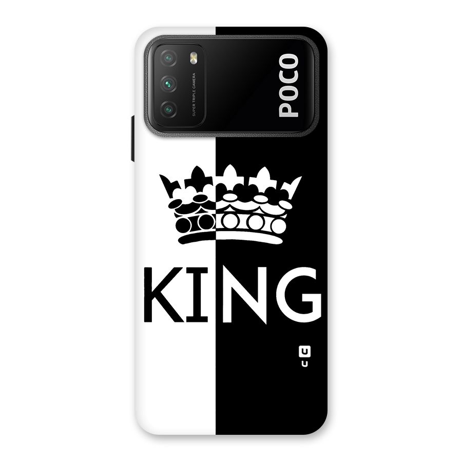 Aesthetic Crown King Back Case for Poco M3