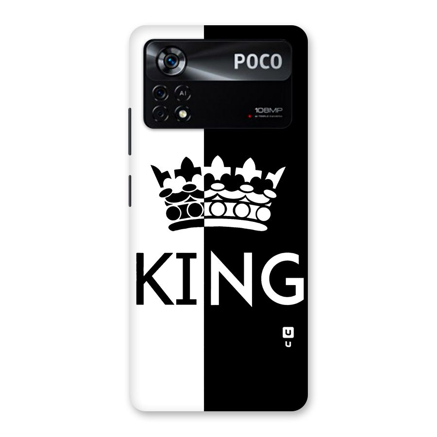 Aesthetic Crown King Back Case for Poco X4 Pro 5G