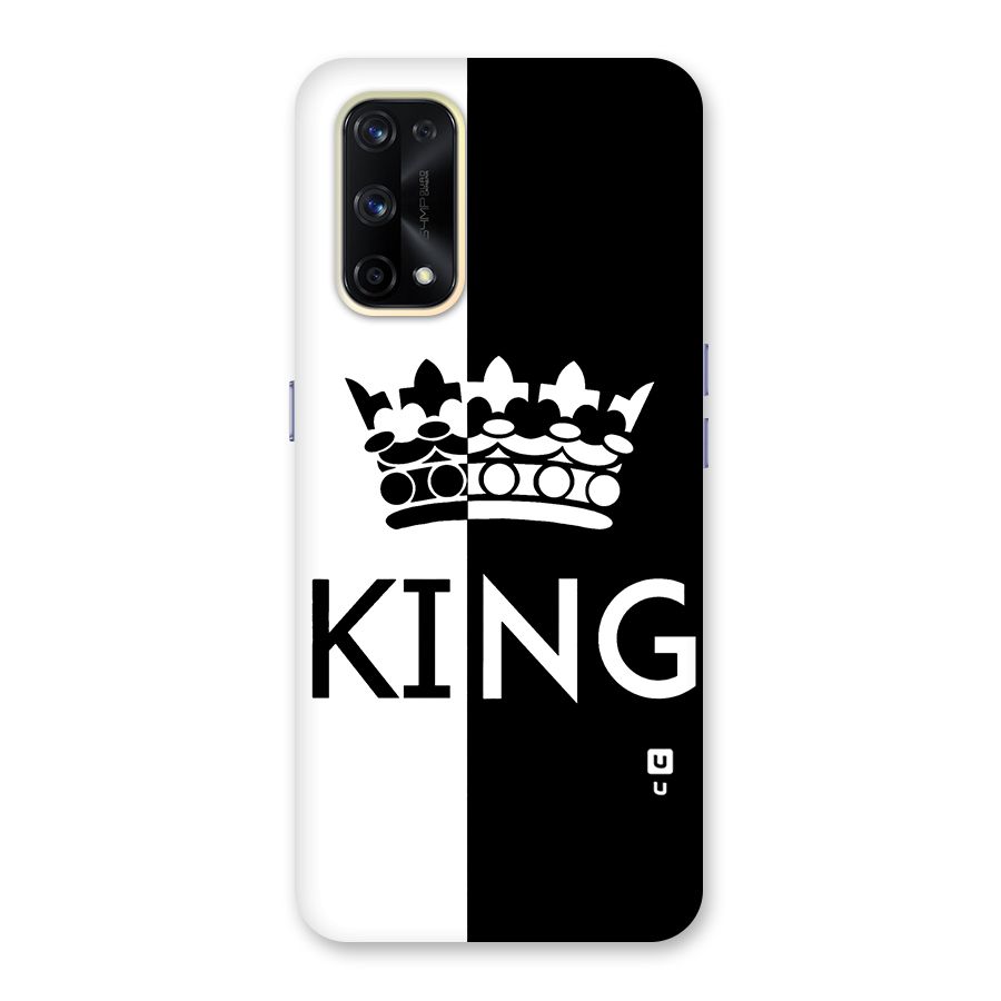 Aesthetic Crown King Glass Back Case for Realme X7 Pro