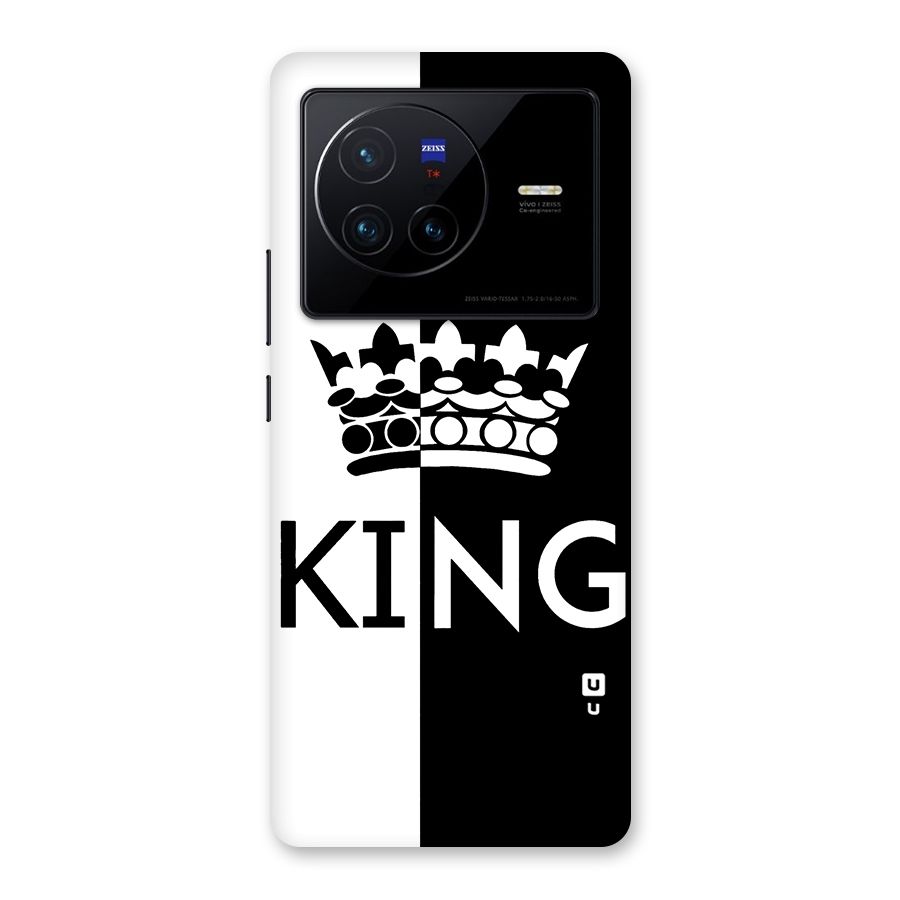 Aesthetic Crown King Back Case for Vivo X80