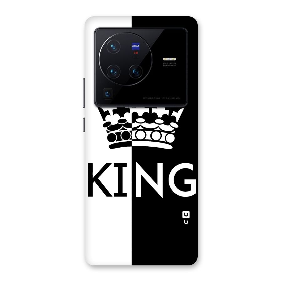 Aesthetic Crown King Back Case for Vivo X80 Pro